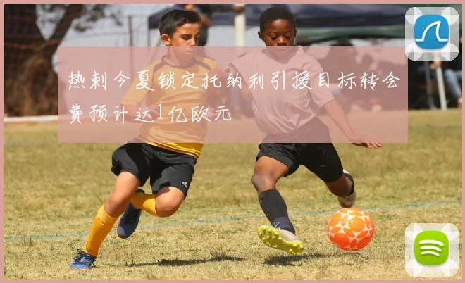 热刺今夏锁定托纳利引援目标转会费预计达1亿欧元